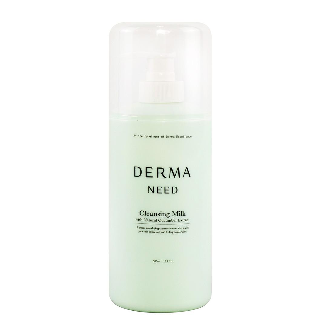 DermaNeed Cleansing Milk with Natural Cucumber Extract 青瓜洗面奶 500ML